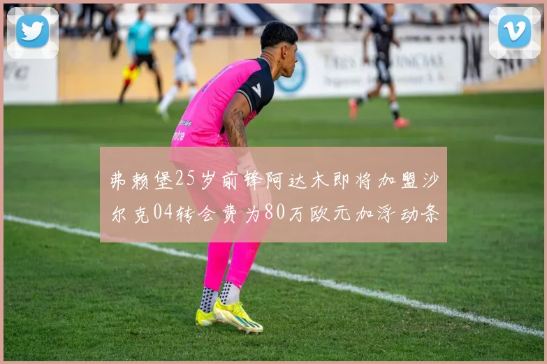 弗赖堡25岁前锋阿达木即将加盟沙尔克04转会费为80万欧元加浮动条件